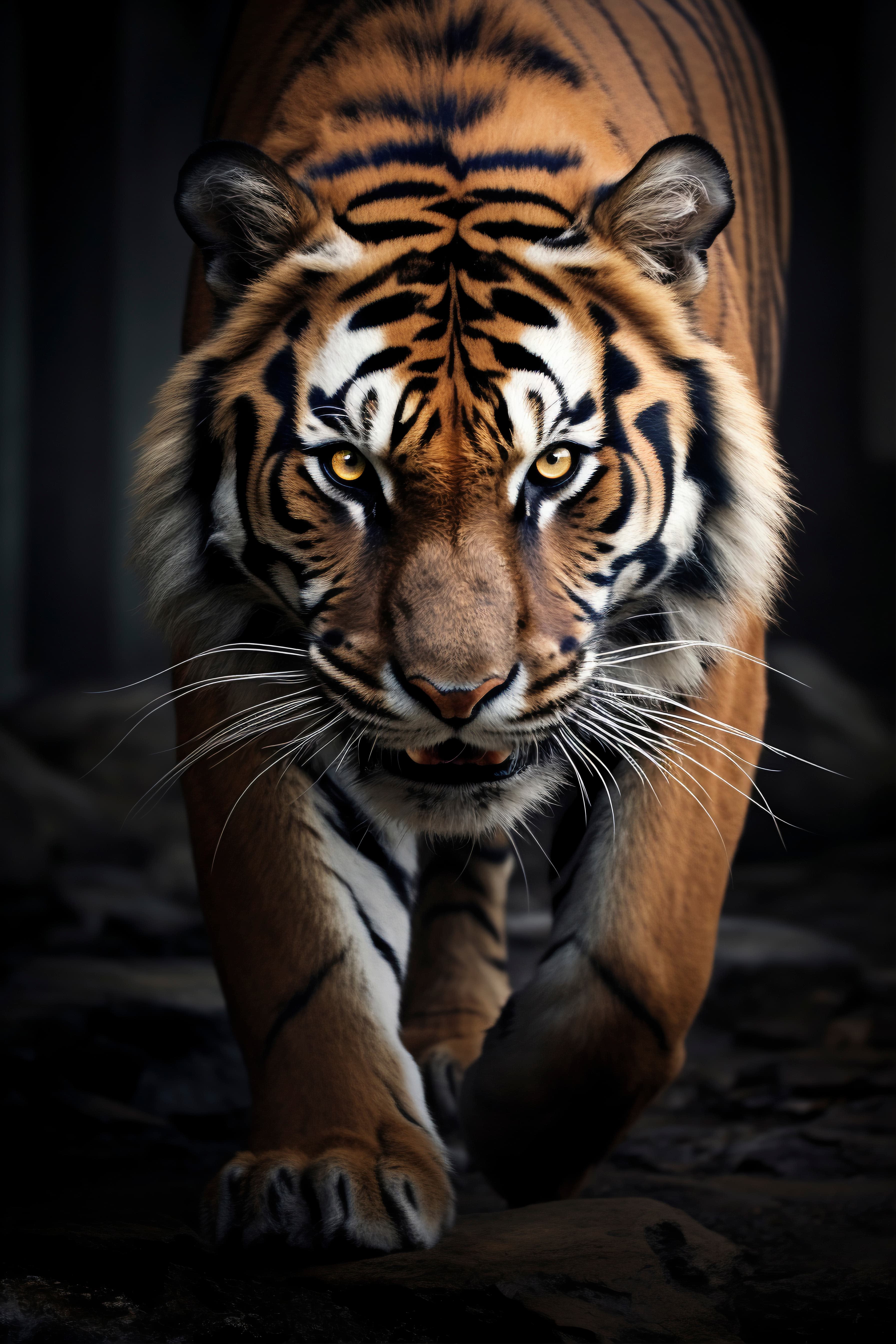 Phantera roaring tiger, raw power